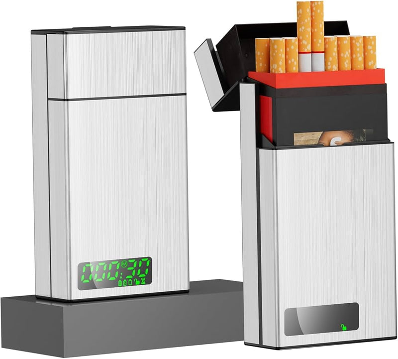 SmartTimer™ Timed Lock Cigarette Case for Adults | Rechargeable Self-Control Box